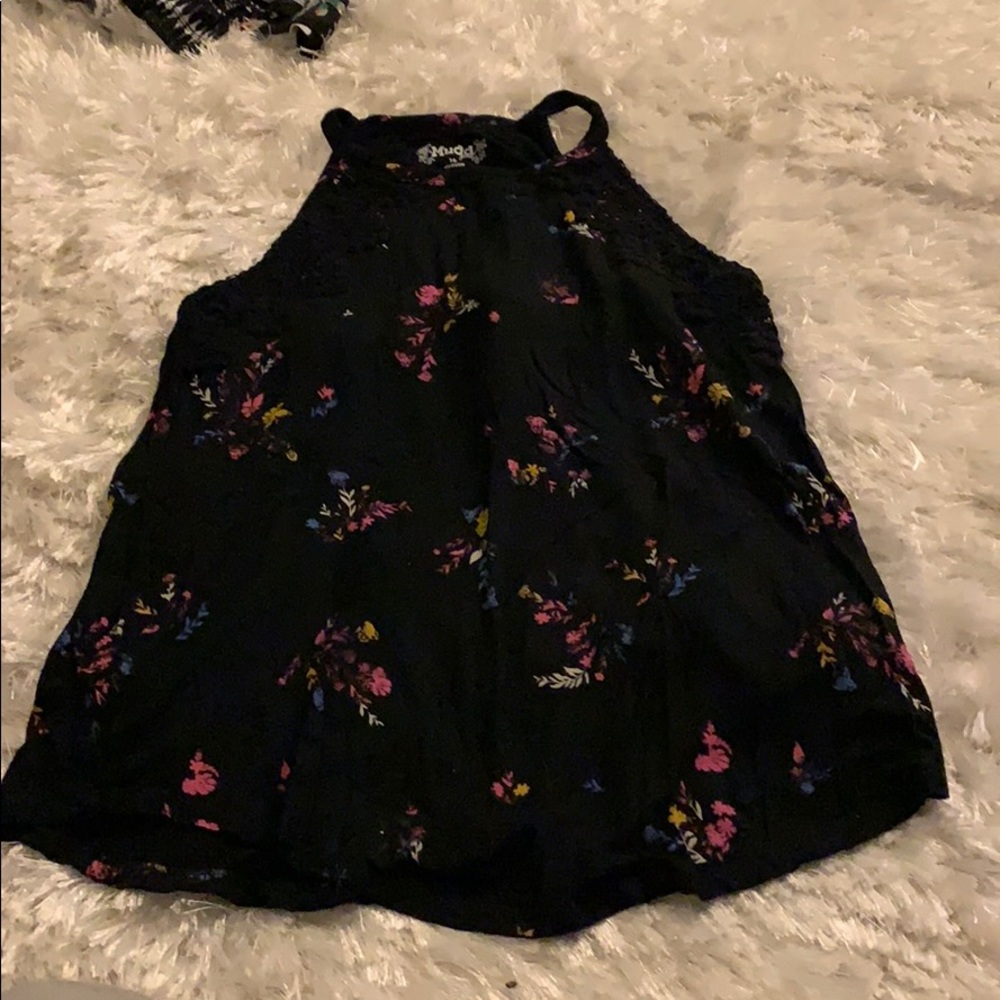 flowered tank top